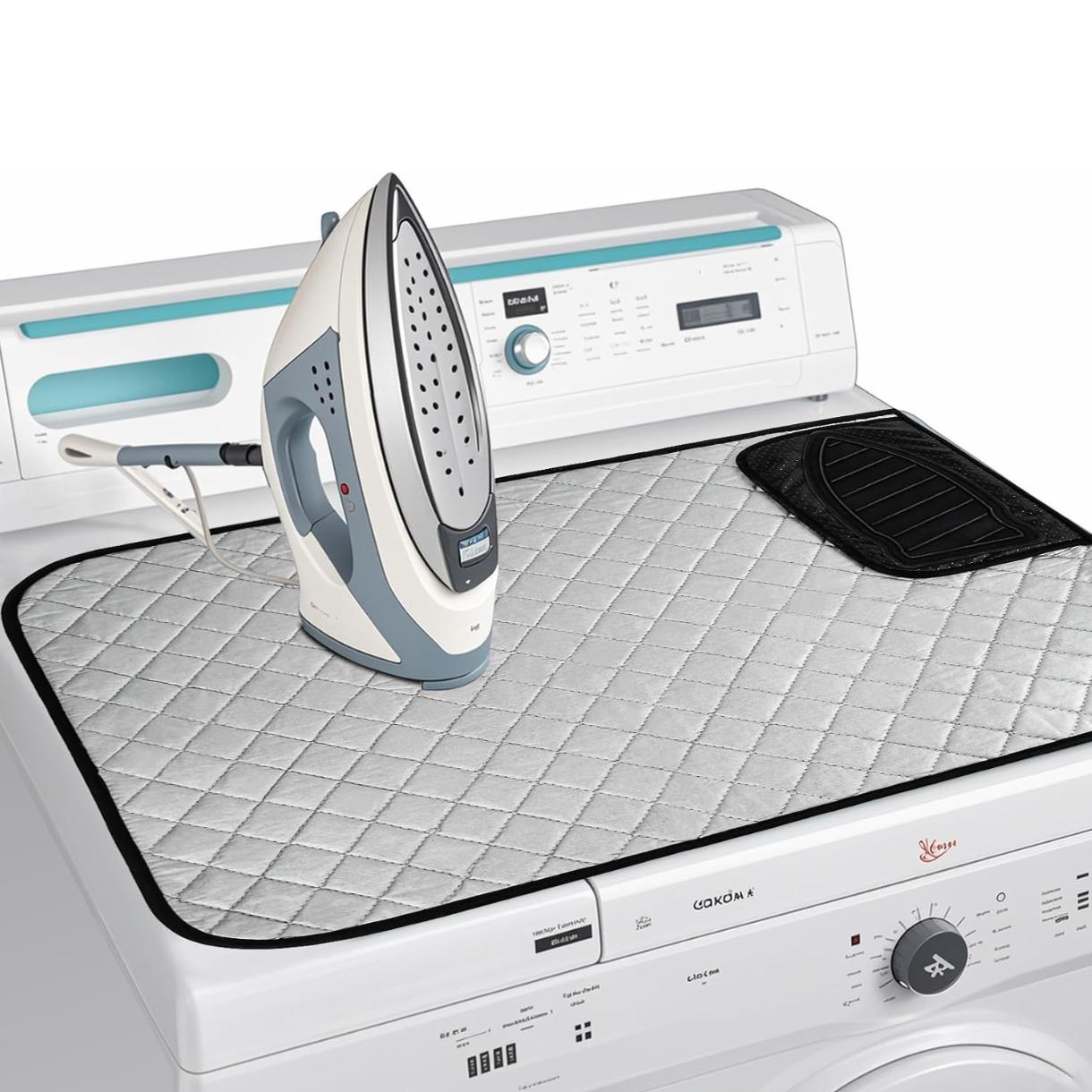 Magnetic Ironing Mat - Portable Ironing Board for Table Top, Home, Laundry, Travel, Office, RV