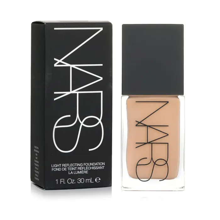 Nars Light Reflecting Foundation - Santa Fe (Medium 2), Sensitive Skin, Blendable Assorted Shades Concealer & Foundation with Full Coverage Makeup, Blendable Concealer & Foundation, Blurring Color Concealer & Foundation