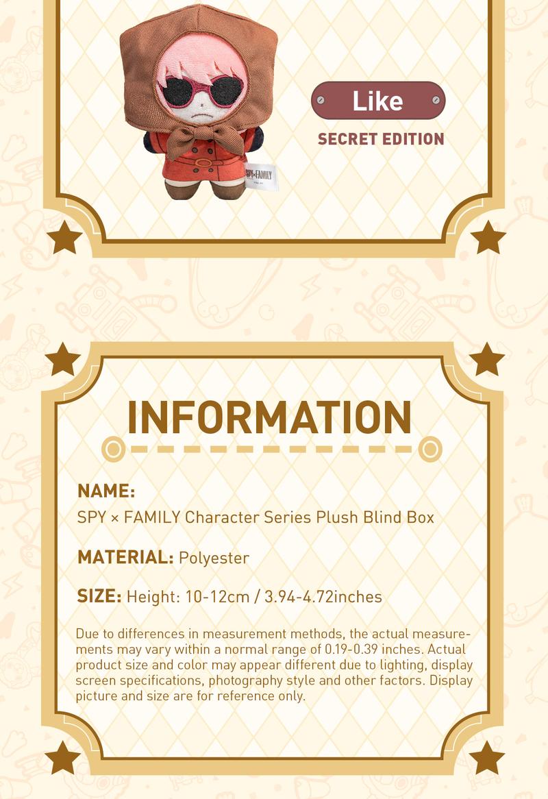 [Spanish] – SPY × FAMILY Character Series – Peluches en Caja Sorpresa