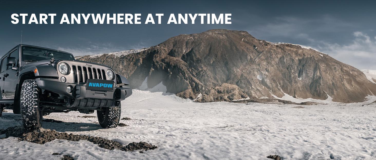 AVAPOW 6000A Car Jump Starter(For All Gas/Up to 12L Diesel),Power bank,Dual USB Quick Charge,AC/DC,12V Jump Pack with Built-in LED Bright Light AVAPOW 6000A Car Jump Starter(For All Gas/Up to 12L Diesel),Power bank,Dual USB Quick Charge,AC/DC,12V Jump Pack with Built-in LED Bright Light