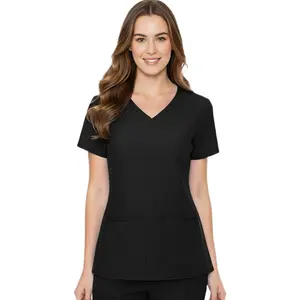 HEEDFIT Women’s Scrub Top V-Neck Stretch | 4 Pocket Nurse Medical Uniform Shirt | Soft & Durable Workwear