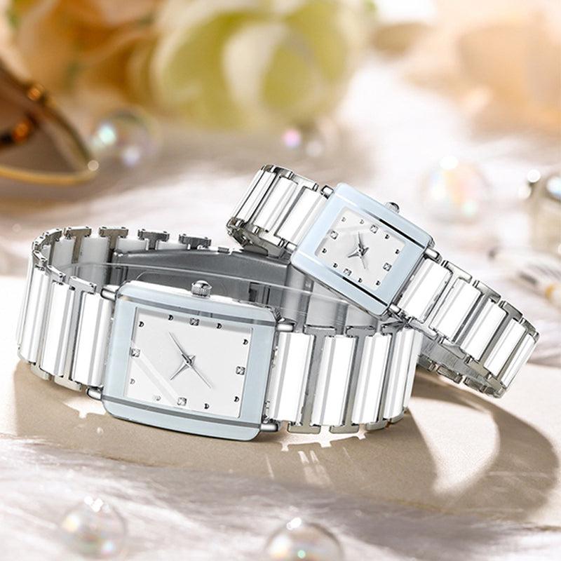 Elegant Square Couple Watches for Valentine’s Day  Matching His & Hers Set#ValentinesGift #CoupleWatches #MatchingWatches #HisAndHers #RelationshipGoals #ValentinesDay2025 #CoupleGoals #GiftsForHim #GiftsForHer #ModernWatches #MinimalistWatch