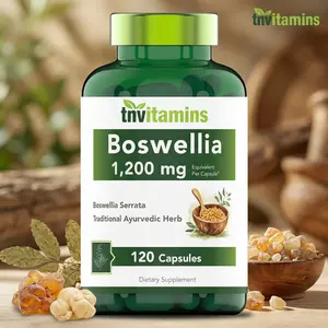 tnvitamins Boswellia Serrata Herbal Extract Capsules | 1200 MG/Capsule (120 Capsules) | Joint Support Supplement* | Ayurvedic Herb: Indian Olibanum/Frankincense