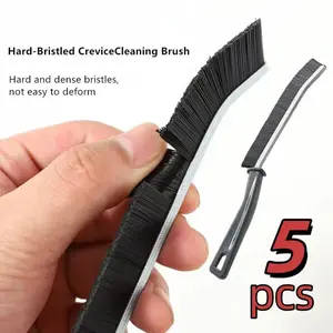 5Pcs Crevice Cleaning Brush Tool, Home Essentials, Bathroom Cleaning BrushMultifunctional Gap Scrub Hard Bristle Crevice Cleaning Brushes for Household Use, SmallCleaning Brush forKitchen,Bathroom,Household,WindowsGroove,Faucet,Sinks