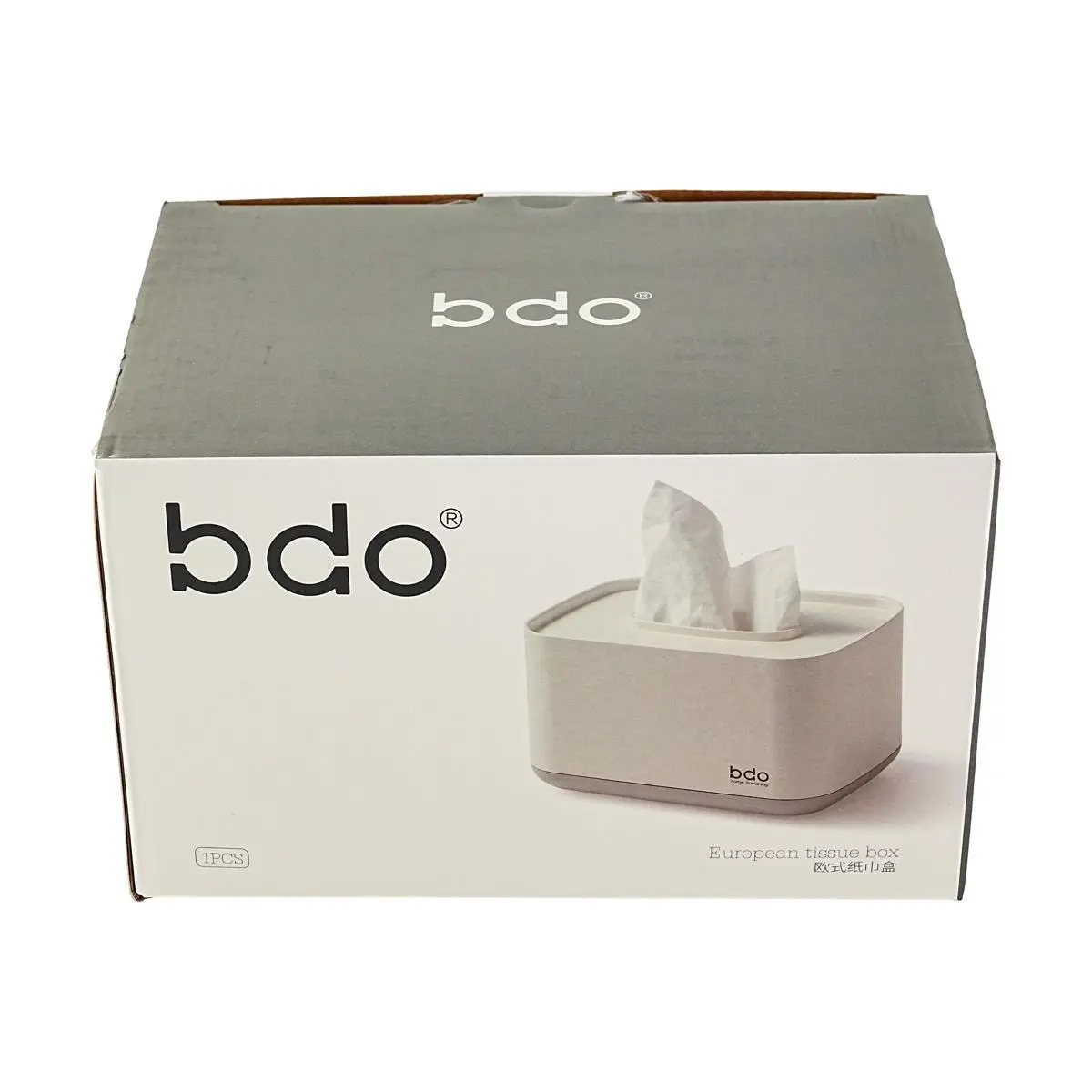 BDO European Style Tissue Box Holder - Luxury Light Living Room Paper Dispenser for Desktop & Dining Table