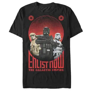 Men's Star Wars Rogue One Enlist Now Galactic Empire T-Shirt