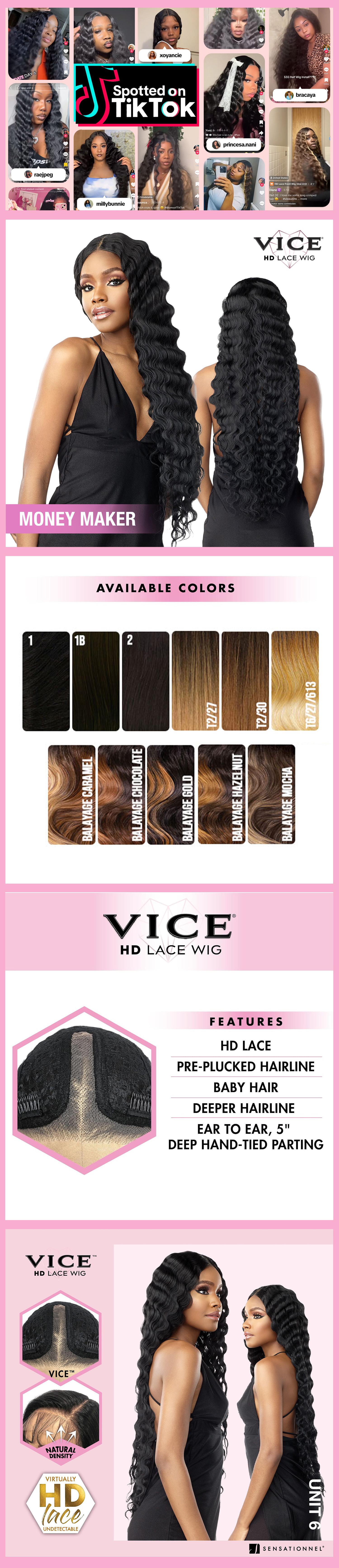 Sensationnel HD Lace Front Wig Vice Unit 6 Sensationnel HD Lace Front Wig Vice Unit 6