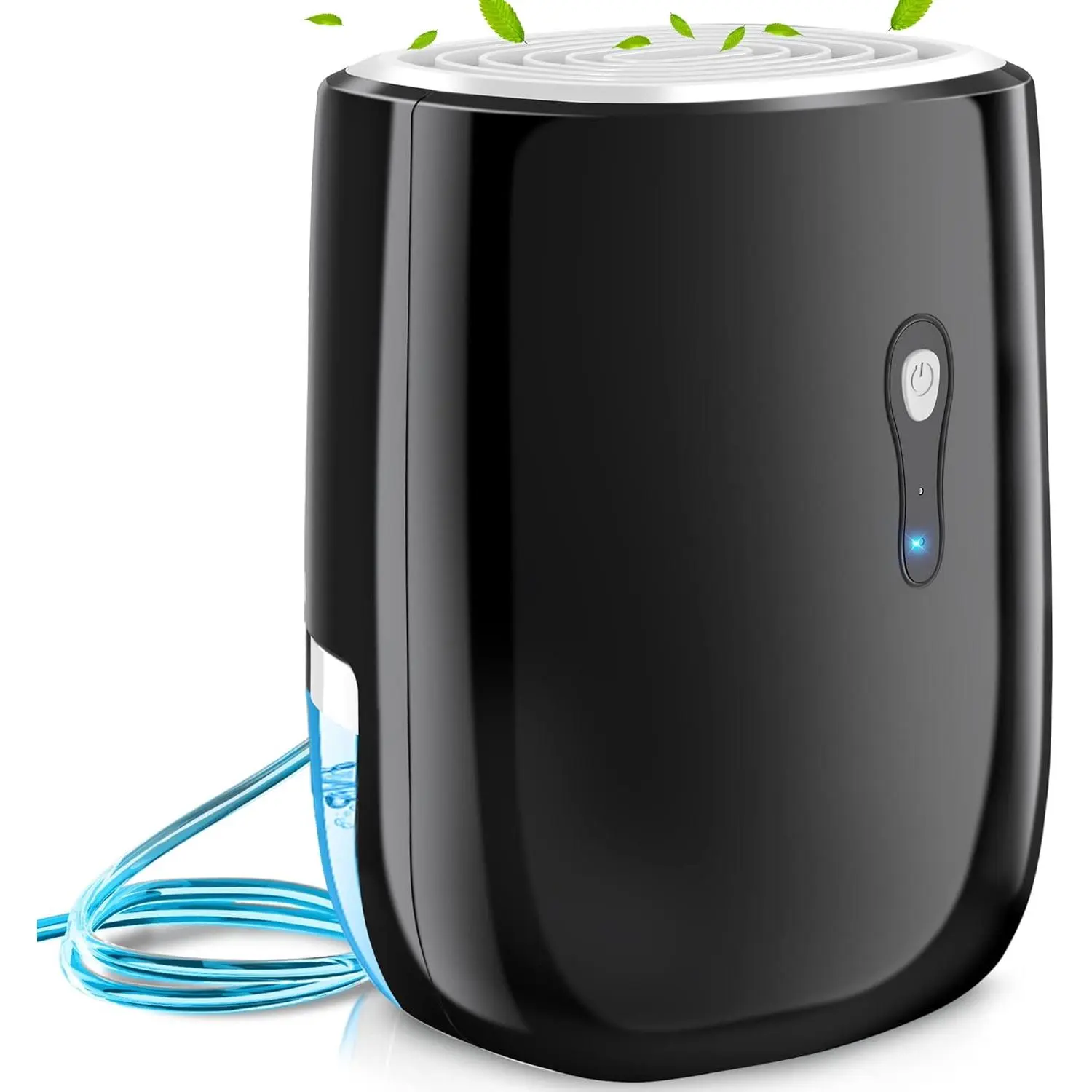 Dehumidifiers for  27oz(800ml) Small Auto Shut off Dehumidifiers with Drain Hose,Portable Ultra Quiet Mini Dehumidifier Effective for Bathroom, Basement, Garage, RV,  Safe, Closet