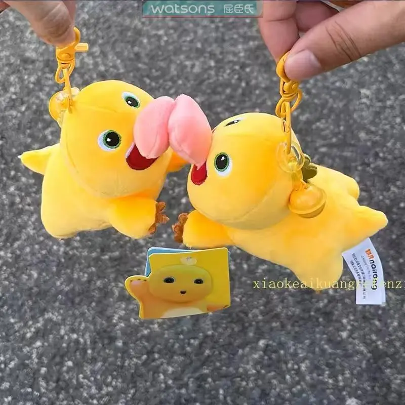 Silly Cute Kawaii Plush Stuffed Toys - Unisex Anime Characters (Tongue-Out Duck, Smiling Kiss Dinosaur), Cartoon Stuffed Pillow, Kids' House Decoration Gift