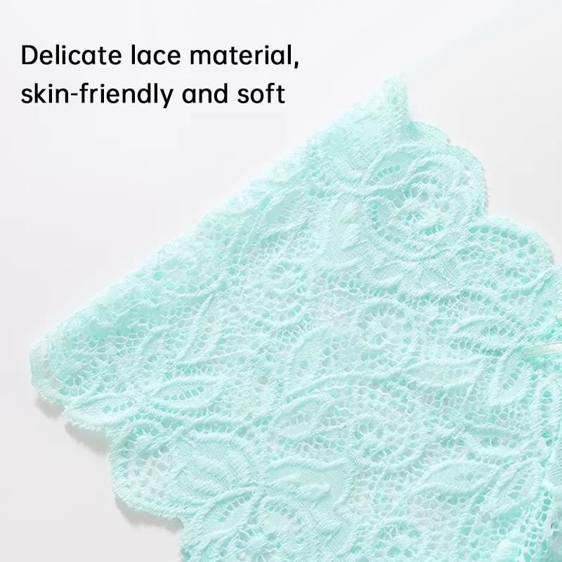 Breathable lace underwear set of 18 pieces that is soft, elastic, and non-constricting.Thanksgiving Christmas Gifts Multi Colors Daily Seamless Comfortable Lace Panties Women's Basic Simple Casual Underwear Briefs Travel