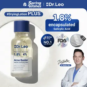 Dr.Leo Drying Lotion Plus | Acne & Pimple Treatment | Visibly Shrinks Pimples in 24 Hours & Helps Fade Acne Marks in 7 Days | With 1.8% Encapsulated Salicylic Acid, 4% Niacinamide & 10% Sulfur  (20ml)