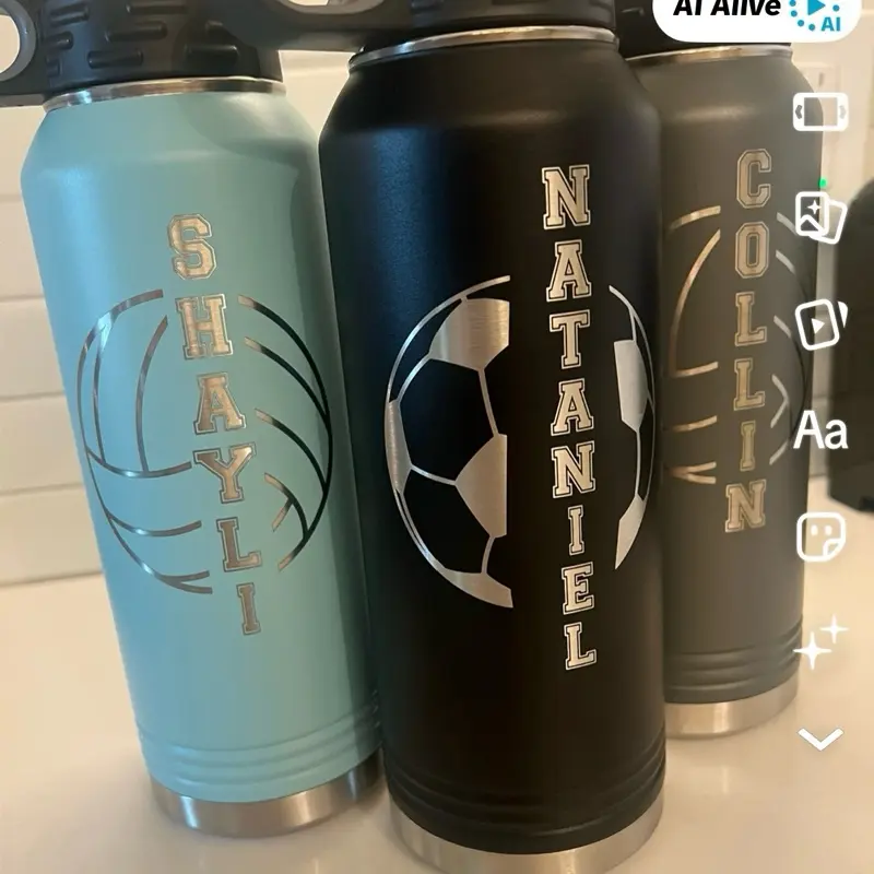Personalized Sports Water Bottle, Ideal for Work Use