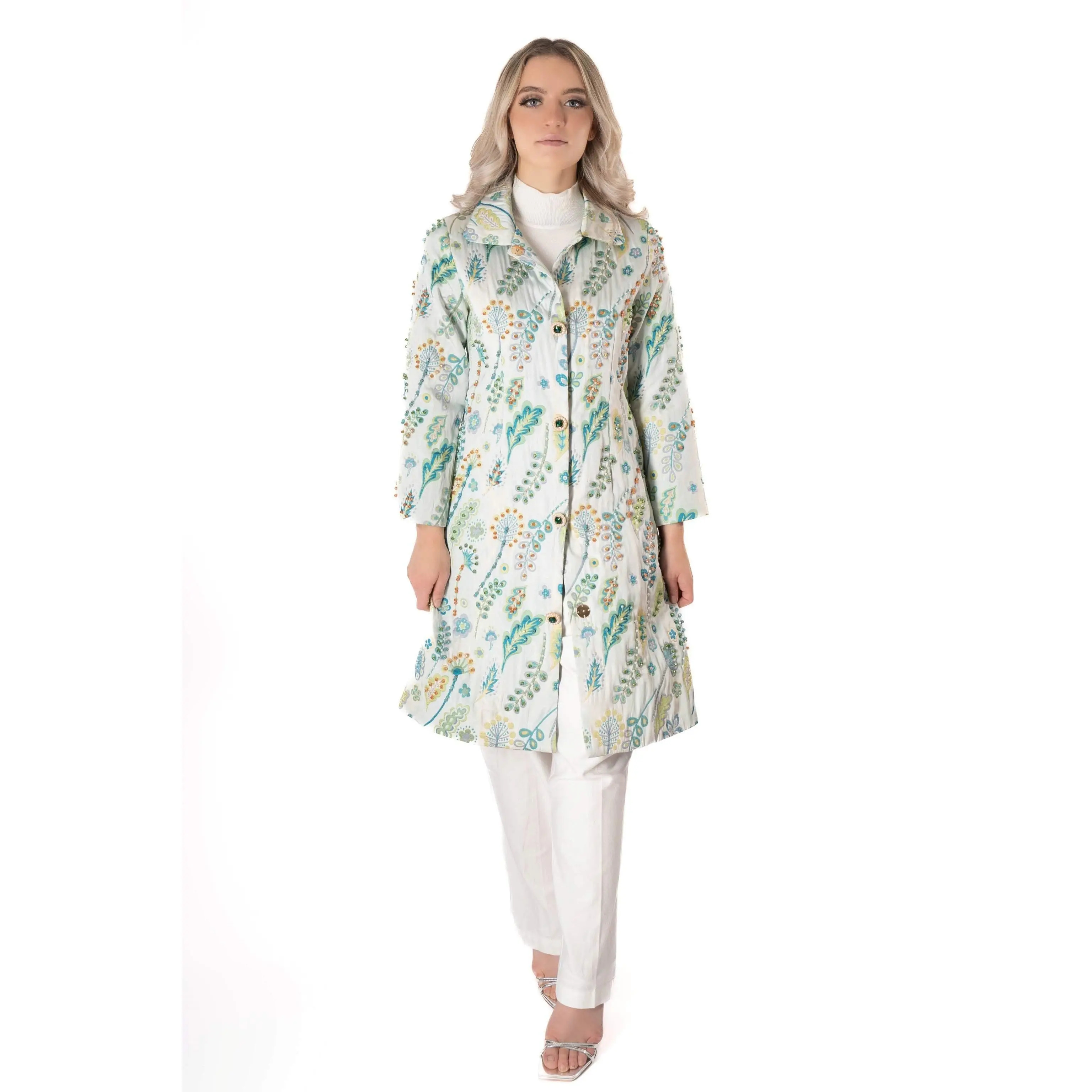 Cecile Embellished  Coat