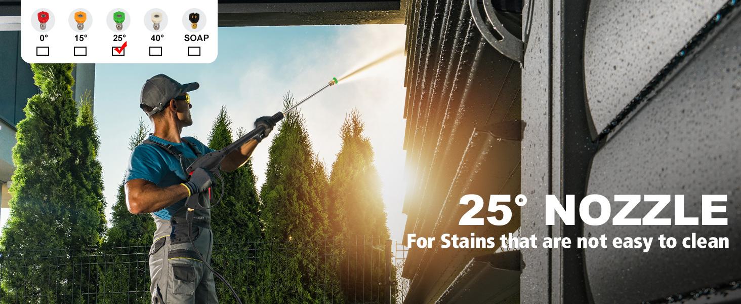 PowerSmart 2600 PSI 1.4 GPM Electric Pressure Washer with 4-Nozzle Kit & Foam Cannon, DW1026A