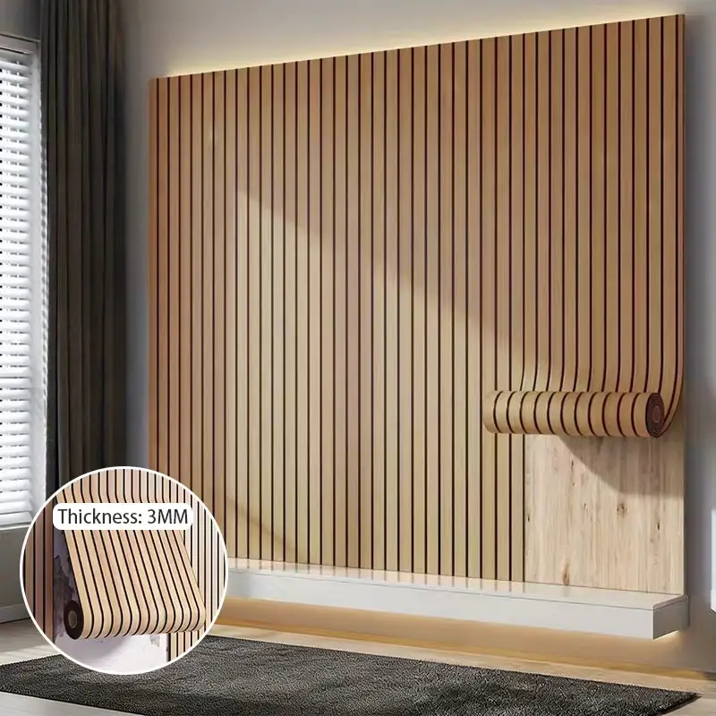 Self-Adhesive 3D Wood Grain Grid Decorative Wallpaper - Premium Faux Wood Paneling Contact Paper, DIY-Friendly Setup, Living Room Decor, Feature Wall Boost, Cabinet Refresh, Quick Diy Upgrade