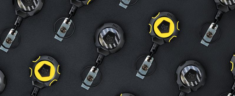 MNGARISTA Upgraded Heavy Duty Retractable Keychain with Belt Clip, 10 OZ Retraction, 31.5" Stainless Steel Cord, ID Badge Reel with Badge Strap and Key Ring, 2 Pack