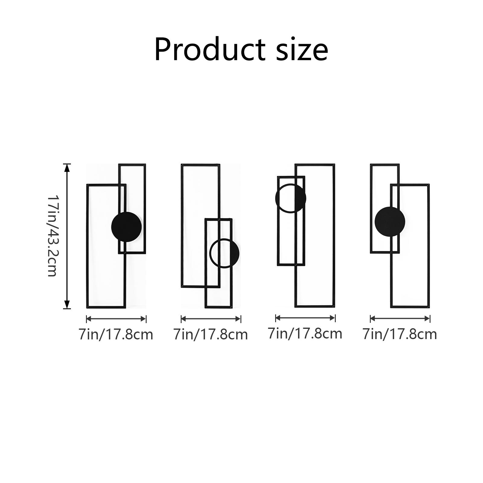 Art3d Metal Wall Art Set Minimalist Line Art Flower Pattern Décor for Living Room Bedroom Dining Room Office Modern 3D Iron Sculptures Home Aesthetic Gift