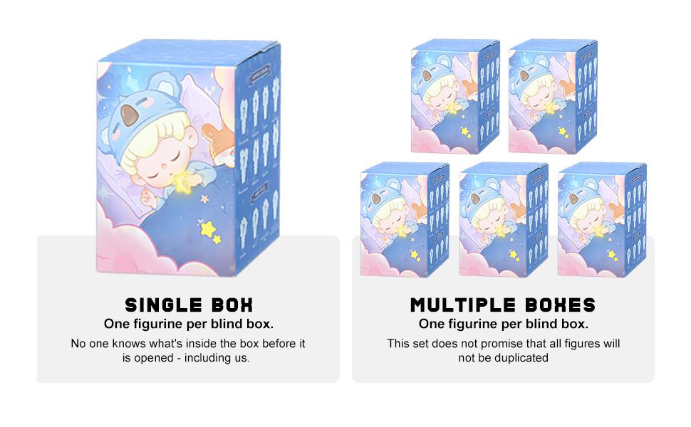 Adorable Animal Figures Valentine's Gift Creatures' Fantasy Land Series Blind Box Mystery Box Random Animal Design Mini Figures Collectible Figures Christmas Stuffers Idea Party Favors Birthday Gift Desktop ornaments Blindbags Surprise Set (Single Box)