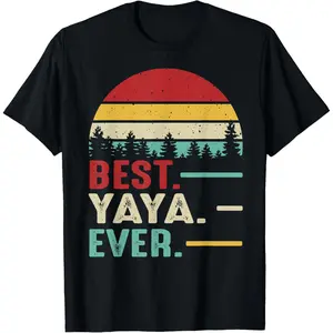 Hilarious Retro Grandma Birthday TShirt Celebrating The Best Yaya Ever