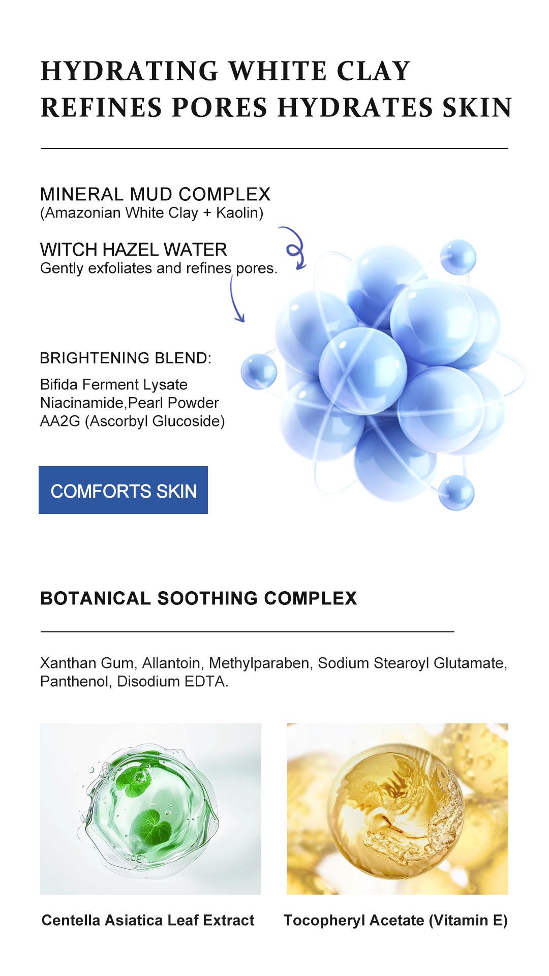 YCZ Purifying Two-Color Cleansing Mud Mask - Dual Clay Face Mask for Deep Pore Detox Oil Control & Hydrating Glow YCZ Purifying Two-Color Cleansing Mud Mask - Dual Clay Face Mask for Deep Pore Detox Oil Control & Hydrating Glow