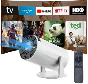 Portable Projector 2.4/5G WiFi 180° HD LED 200 Inch Screen Built-in Speaker Multifunctional Projector Android