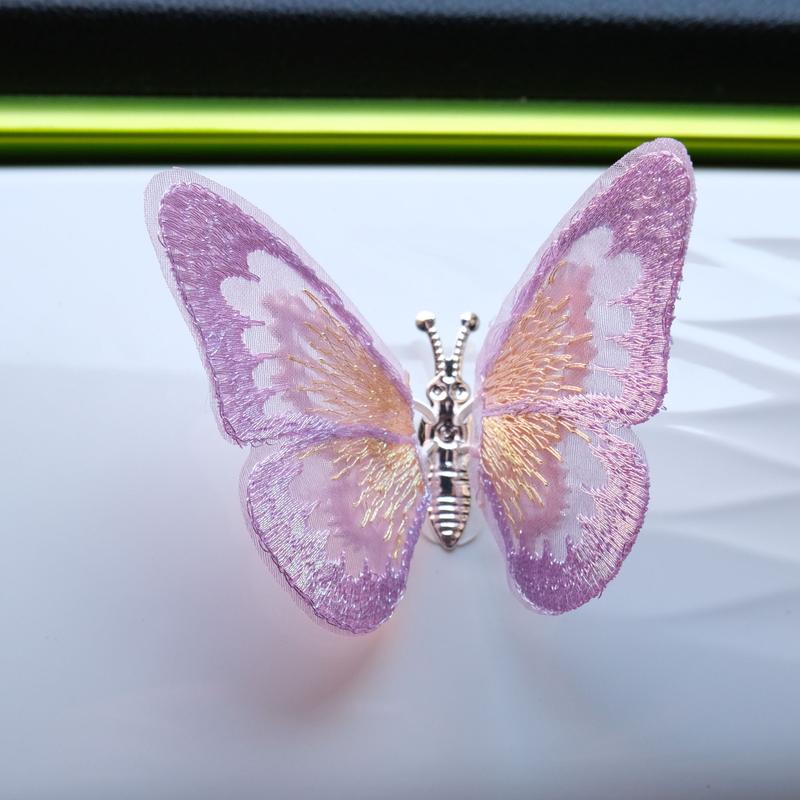 3D Metal Butterfly Car Decorations (Set of 6) | car Accessories for Interior Styling, Gift for friends, holiday decorations for bike – Universal Fit