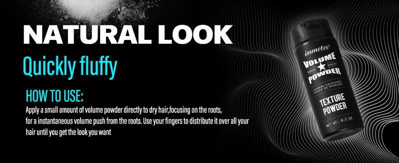 immetee Volumizing Texturizing Hair Powder – Extra Volume Hair Styling Powder, Root Lifting Style Powder, Oil Control, Matte Finish, No Residue, Texture Powder 14g