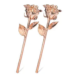 Rose Gold Dipped Roses: Combo Deal