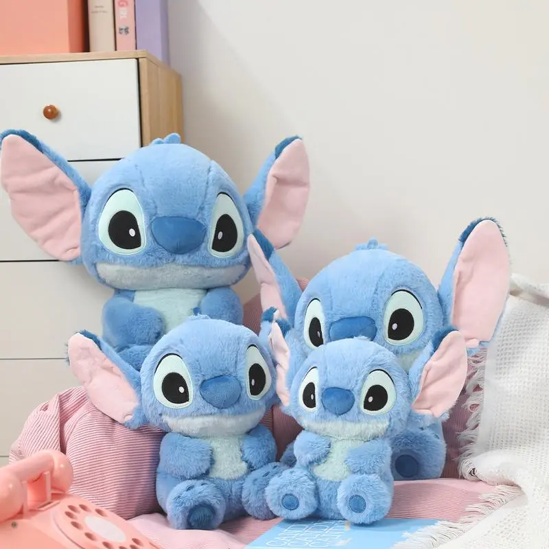 Disney Stitch Basic Style Sitting Plush Doll - Soft Cuddly Stuffed Toy, Adorable Home Decor & Sweet Gift for Her| Shopping Bag  , Holiday & Holiday Haul#Summervibes, Back To School
