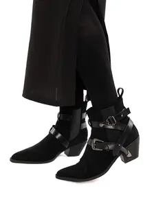 Viola Strappy Buckle Ankle Boot