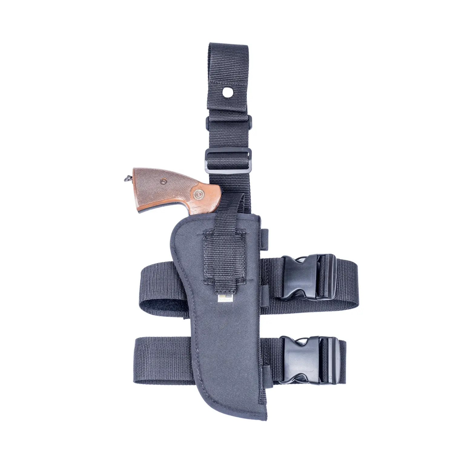 OUTBAGS USA NTAC10 Premium Nylon Drop Leg Thigh Holster with Bullet Shell Ammo Loops - Fits Most 6" Barrel 6-Shot Standard Size Revolvers – Tactical Double Leg Straps, Made in USA
