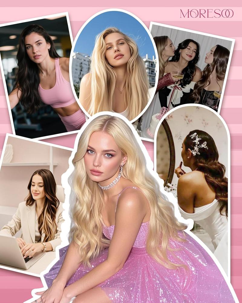 MORESOO Microbead Extensions Microlink Hair Extensions Micro Loop Natural Straight Human Hair Invisibead Extensions Micro Ring 56G 14-24inch Glueless Black Human Hair Extensions MORESOO Microbead Extensions Microlink Hair Extensions Micro Loop Natural Straight Human Hair Invisibead Extensions Micro Ring 56G 14-24inch Glueless Black Human Hair Extensions