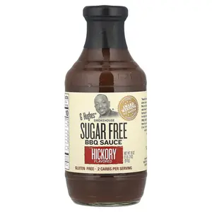 G Hughes Sugar Free BBQ Sauce, Hickory, 18 oz (510 g)