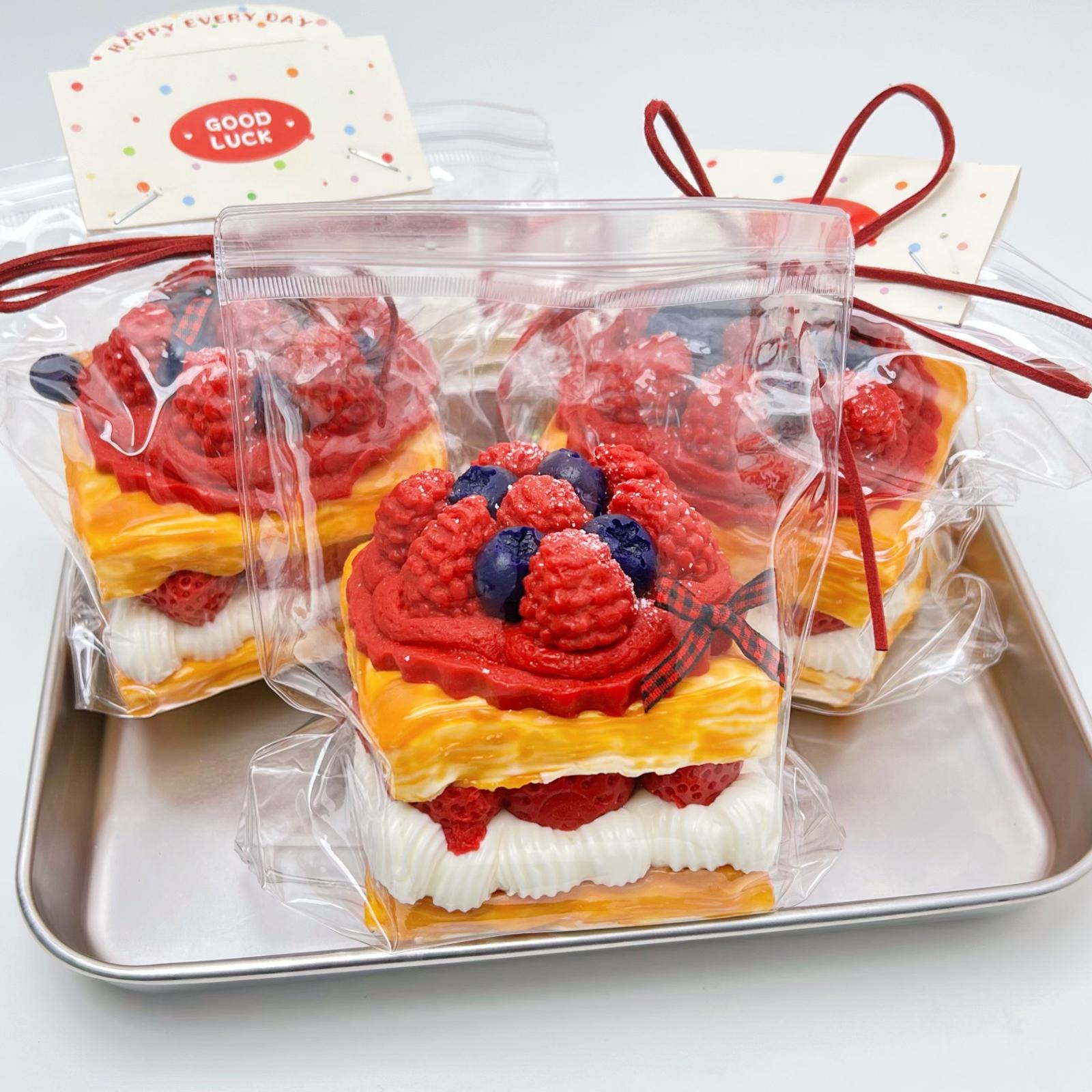 【Buy 3 get 1 free】Raspberry Jam Square Caketaba squishy slime squishies tabba squishies kidstoysFood-Grade Silicone Slow-Rising Rebound Squishy Fidget Toys for Stress Relief - Soft Squeeze Toys with Thick Creamy Slime Texture, Handmade Non-ToxicToys