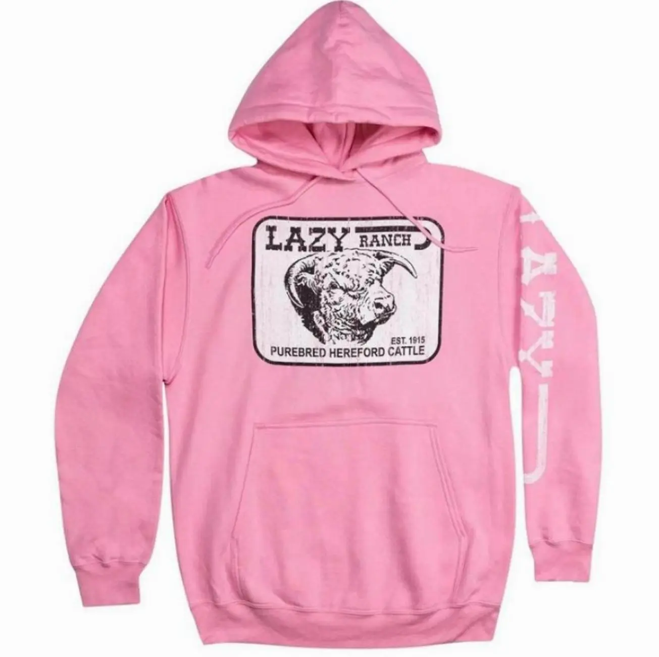 Lazy J Ranch Willow Cattle Headquarters Hoodie, Western Ranch Logo Pullover Hoodie, Cowboy Rodeo Country Apparel, Unisex Casual Western Wear S97XF
