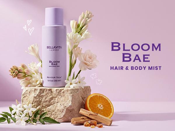 BellaVita Luxury Bloom Bae Hair & Body Mist for Women | Sweet Floral Body Spray | Long-Lasting Hair and Body Mist | Hydrating, Alcohol-Free Perfume Mist | 240ML | 8.12 fl.oz