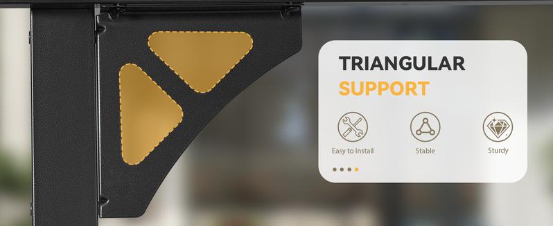 Aoxun 8’x10’ Gazebo Wall Mounted Pergola for Outdoor Patio, Decks, Backyard - Heavy Duty Awnings, Black, Clearance