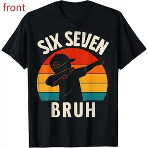 67 Meme 6 7 Numbers Dabbing Six Seven Bruh Funny Boys T-Shirt