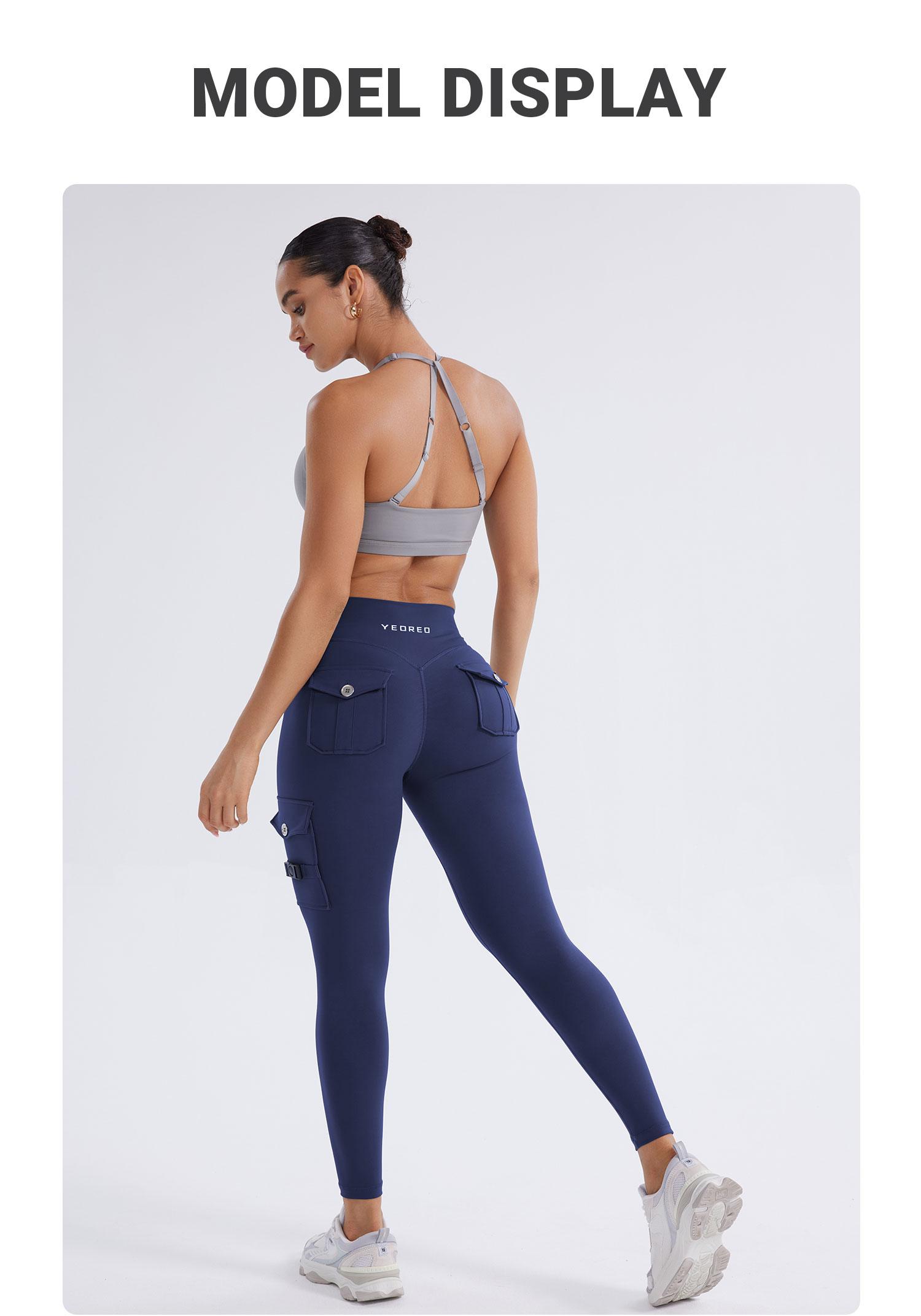 YEOREO CoreFlex Workout Cargo Leggings with Pockets for Women Hidden Scrunch Butt Lifting Leggings Gym Yoga Pants SpringStatements