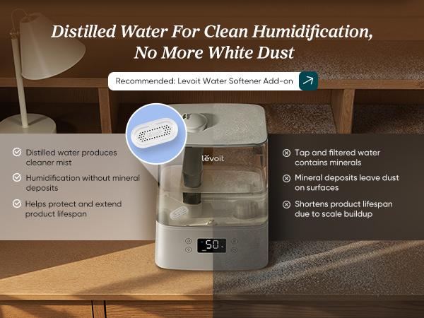 [live]LEVOIT Classic300s Top Fill Smart Humidifiers for Bedroom, (6L) Cool Mist Top Fill Essential Oil Diffuser for Baby & Plants, Quiet Sleep Mode,Gift