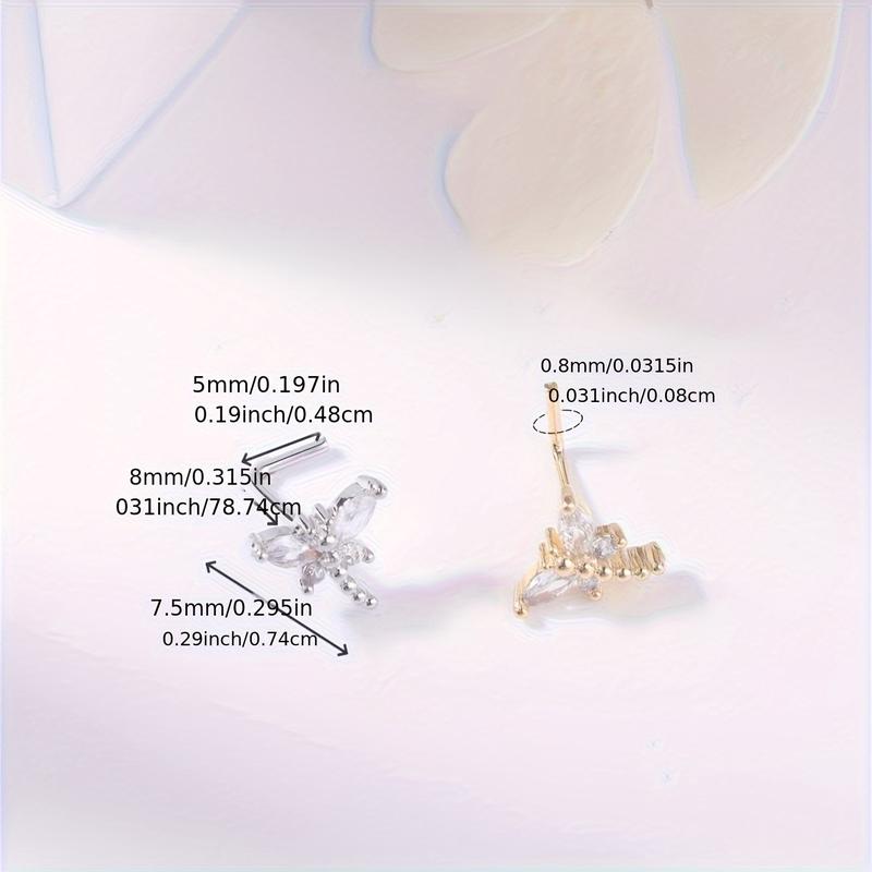 6PCS Nose Stud L Shaped Nose Rings Stud For Women Nose Screw Nose Piercing Stud Flower Heart Nostril Jewelry 6PCS Nose Stud L Shaped Nose Rings Stud For Women Nose Screw Nose Piercing Stud Flower Heart Nostril Jewelry