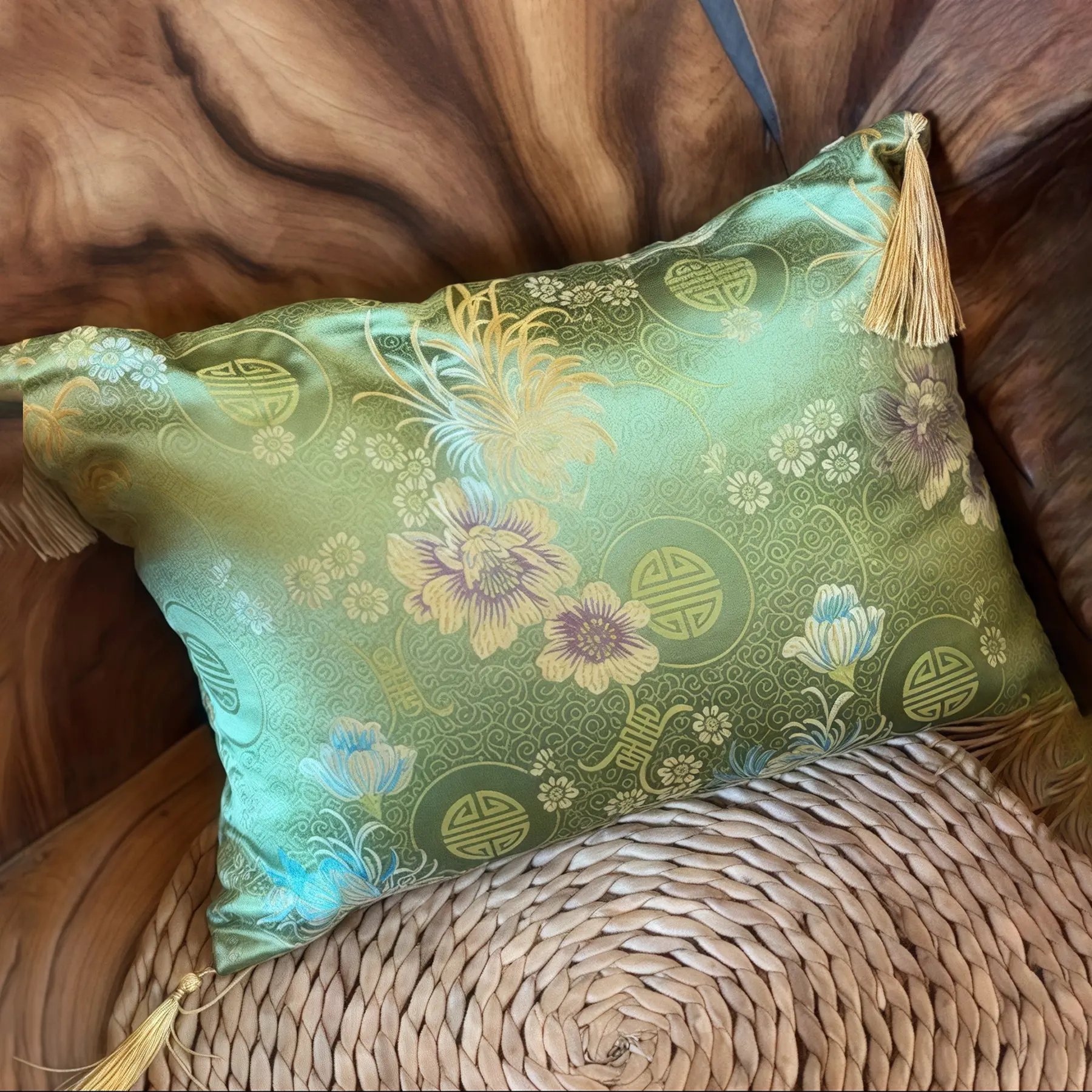 Cypress Stuffed Pillow B015 - Premium Natural Wood Aroma, Soft Padded Cushion