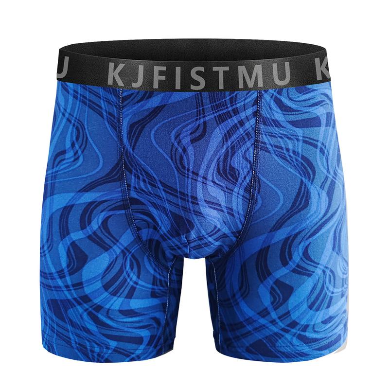 Set of 16/12/8/4 Active Men's Boxer Briefs - Multi-Pack Street Prints, Breathable Polyester Blend, Comfortable Fit Camouflage and Geometric Patterns, Everyday Underwear - KJFISTMU