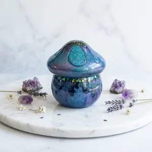 Mystical Mushroom Trinket Box – Handcrafted Resin Storage for Small Keepsakes | Mother’s Day Gift | Unique Gifts