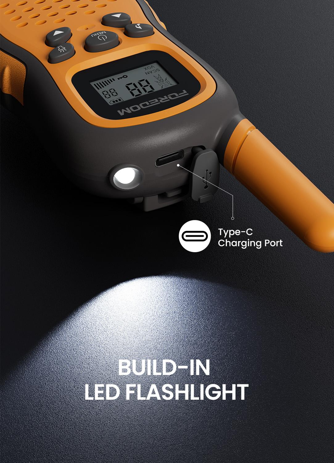 FOREDOM Kids Walkie Talkies FD666 Outdoorfun Toy Walkie Talkies Long Range for Boys & Girls Age 3+