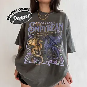 Comfort Colors The Empyrean Dragon Vintage T-shirt Dragon Riders Tshirt Tairn And Andarna Romantasy I Had The Time Gift For Book Lover
