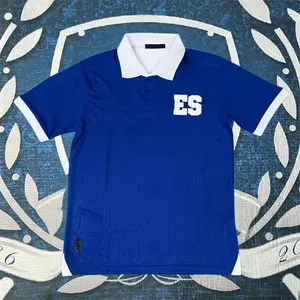 25 26 El Salvador Home and Away Short Sleeve Blue Soccer Jersey