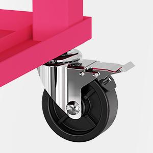 VINGLI 80 Quart Rolling Ice Chest, Portable Patio Party Bar Drink Cooler Cart, with Shelf, Beverage Pool with Bottle Opener