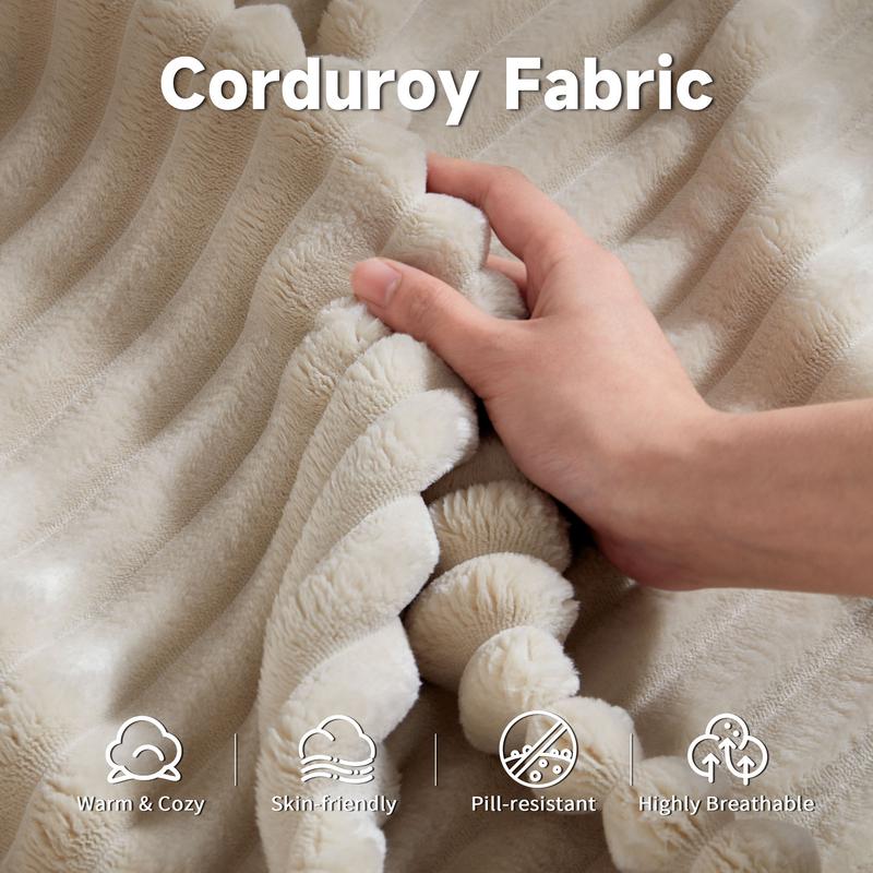 【3 Packages Shipping】Ovios 104" Modular Couch with Chaise and 49'' Boneless Chaise Lounge - L-Shaped Sectional Sofa Set with Flexible Configuration, Plush Corduroy Cloud Velvet Fabric,No Assembly Required, 5 Seater