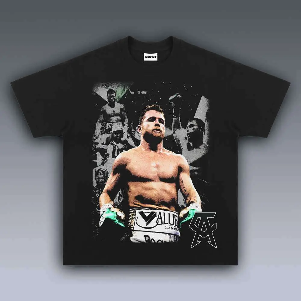 VINTAGE TEE | CANELO ALVAREZ, Prints Vintage T-Shirt, Boxing Shirt, Boxer Shirt, UFC Shirt, Graphic Tee, Unisex Cotton T-Shirt, Trendy Gift T-Shirt Top Menswear Underwear Streetwear
